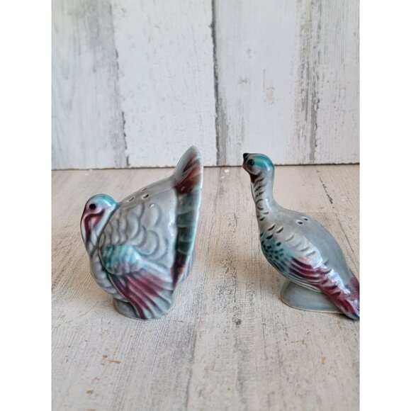 Vintage Turkey salt pepper shaker Thanksgiving set decor - Picture 4 of 5
